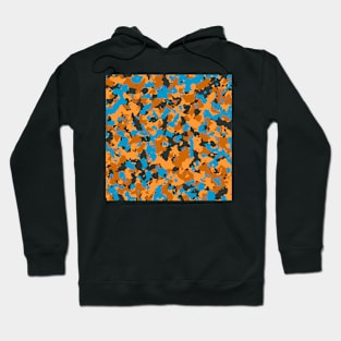 Camouflage Brown Turquoise Hoodie